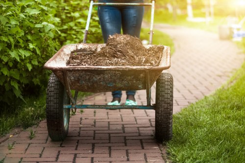 Clean and tidy garden space after clearance